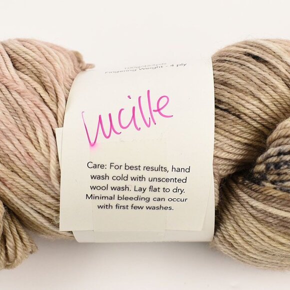 Lolo Did It Everyday Sock Yarn Fingering Weight SW Merino Wool 463yds Lucille - Picture 4 of 4